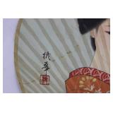 Geisha Hand Fan - Shanghai Souvenir Box & Spoon (3-Piece)