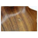 Leaf-Shaped Teak Wood Bowl 16 in & 9 in Round Bowl & 5-inch Bowls - Made in Thailand