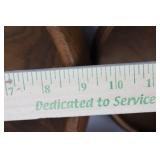 Leaf-Shaped Teak Wood Bowl 16 in & 9 in Round Bowl & 5-inch Bowls - Made in Thailand