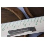 Leaf-Shaped Teak Wood Bowl 16 in & 9 in Round Bowl & 5-inch Bowls - Made in Thailand