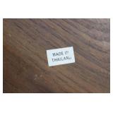 Leaf-Shaped Teak Wood Bowl 16 in & 9 in Round Bowl & 5-inch Bowls - Made in Thailand