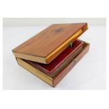 Holy Bible in Wooden Keepsake Box - Decorative Vintage Bible Set