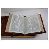 Holy Bible in Wooden Keepsake Box - Decorative Vintage Bible Set