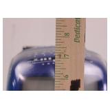 Action Portable TV with AM/FM Radio - 12-14V DC, Blue Vintage Tabletop TV (Not Tested)