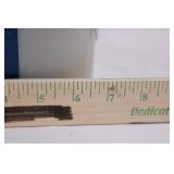 Action Portable TV with AM/FM Radio - 12-14V DC, Blue Vintage Tabletop TV (Not Tested)