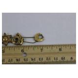 Police Theme Gold-Tone Charm Bracelet with Car, Badges & Shield Charms