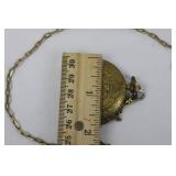 Colibri Quartz Pocket Watch - Hunter-case, Gold Tone with Chain