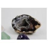 Gemstone Collection: Amethyst, Aventurine, Rose Quartz Pendant, Ocean Jasper