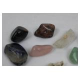 Gemstone Collection: Amethyst, Aventurine, Rose Quartz Pendant, Ocean Jasper