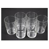Clear Glass Tumblers - 6-Pack Short Old Fashioned Glasses with Thick Bases 5'tall