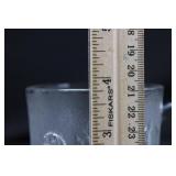 Crystal Clear Cut-Glass Punch Bowl Set with Lidded Compotes and Covered Dish