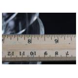 Crystal Clear Cut-Glass Punch Bowl Set with Lidded Compotes and Covered Dish