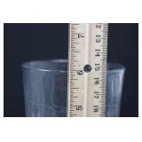 Bubble Pattern Highball Glass Tumblers - Clear Glass (12-Piece Set) 6'tall