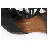 Rampage Malibu Sandals (Lot of 2) - Grey Cork Wedge & Black Strappy Gladiator - Women