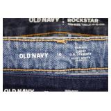 Denim Jeans Lot - Old Navy Rockstar, Capri 8, Forever 21, Arizona Jean Co (Lot of 4)