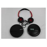 ARAFUNA CD-5188 Wireless Headphones with Docking Base - 5V/1A, 2xAA