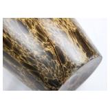 Thai Ceramic Vase - Brown Crackle Glaze, Tall Slender Form, Made in Thailand 25'