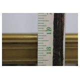 Ornate Gold Rococo Frame Wall Mirror with Floral Carvings 62' x 19'