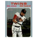 2020 Topps Heritage Chrome Refractor Luis Arraez Minnesota Twins Card Serial #