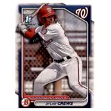 1st Bowman Dylan Crews Rookie Card Washington Nationals Top Prospect