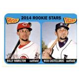 2014 Topps Heritage Nick Castellanos and Billy Hamilton Double Rookie Card