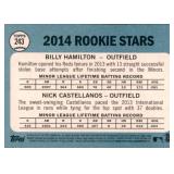 2014 Topps Heritage Nick Castellanos and Billy Hamilton Double Rookie Card