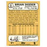 2017 Topps Heritage Brian Dozier Refractor Card