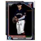 2024 Bowman Brooks Lee Refractor Card Minnesota Twins