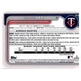 2024 Bowman Brooks Lee Refractor Card Minnesota Twins