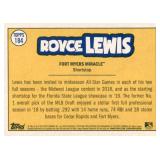 2019 Topps Royce Lewis Rookie Card