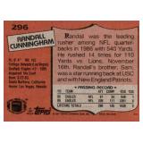1987 Topps - Randall Cunningham #296 Rookie Card