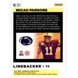 2021 Panini Flux Micah Parson Rookie Card