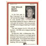 1983 ASA The Willie Mays Story - Willie Mays #7 Red Has MLB Logo