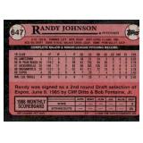 1989 Topps Randy Johnson #647 Rookie