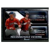 2017 Bowman Prospects Royce Lewis and Brent Rookie Rookie Card