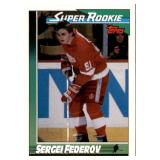 1991-92 Topps - Super Rookie Sergei Fedorov #8 Rookie