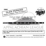 Appalachian League Rookies Glen Perkins Rookie Card