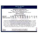 2009-10 Topps - Ricky Rubio #317 Rookie Card