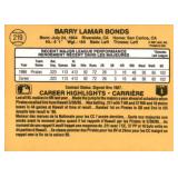 1987 Leaf Barry Bonds Rookie Card