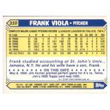 1987 Tiffany Topps - Frank Viola #310 RARE TIFFANY VERSION, GLOSSY