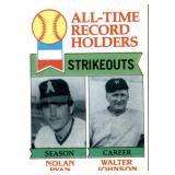 1979 Topps - All-Time Record Holders Nolan Ryan, Walter Johnson #417 Strikeouts