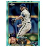 2023 Topps Chrome - Corbin Burnes #214 Aqua Refractor /199