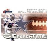 2001 Fleer Game Time Emmitt Smith Insert Card Crunch Time