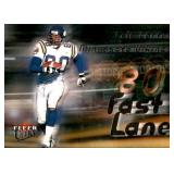2000 Fleer Ultra Cris Carter Fast Lane Insert Card