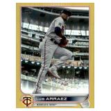 2022 Topps Luis Arraez Gold Parallel Card Numbered