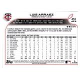 2022 Topps Luis Arraez Gold Parallel Card Numbered