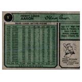 1974 Topps - Hank Aaron #1