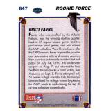 1991 Upper Deck - Brett Favre #647 (RC)