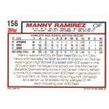 1992 Topps - Manny Ramirez #156 (RC)
