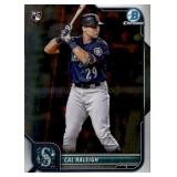 2022 Bowman Chrome Cal Raleigh Rookie card